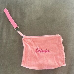 Olivia Pink Cosmetic Case